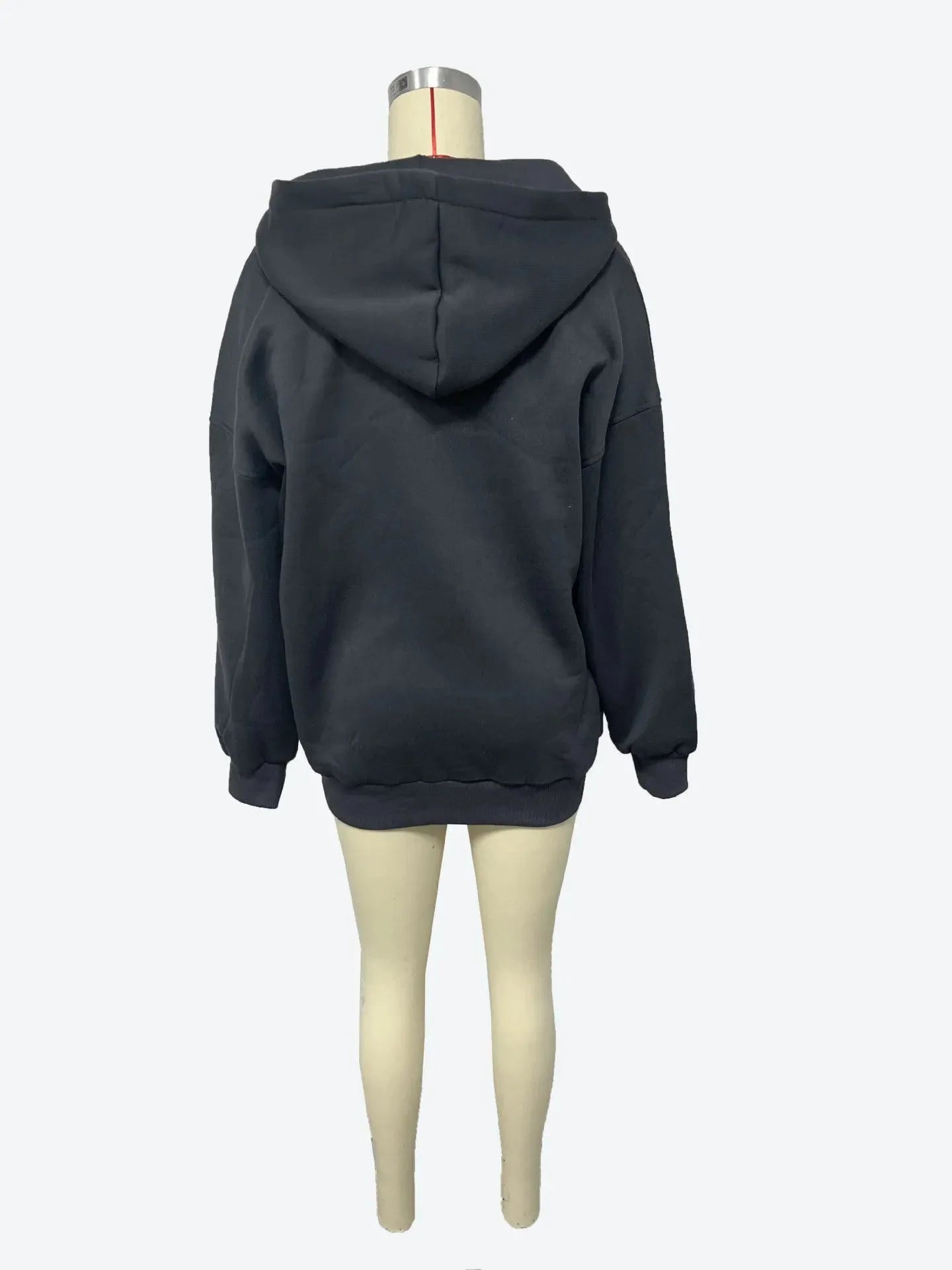 Fleece-lined Hooded Printed Long-sleeved Basic All-matching Sweater - Bellarte Enchanté Fleece-lined Hooded Printed Long-sleeved Basic All-matching Sweater